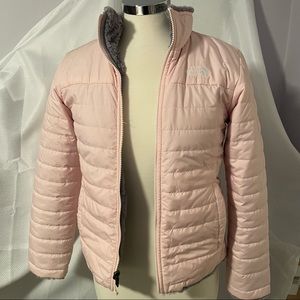 North Face fleece/puffer winter zip coat,  KIDs (girl) Sz Large